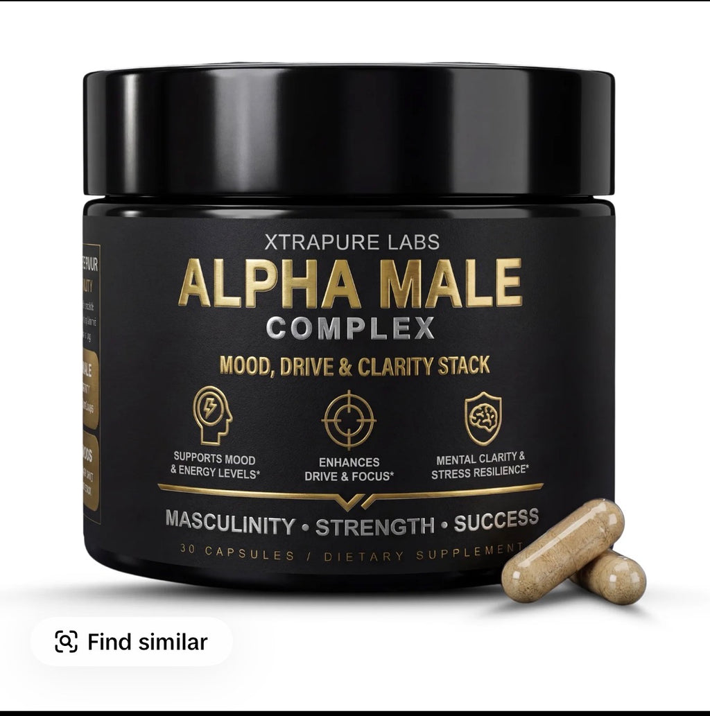 Alpha Male Complex 4-Stack Ultimate Bundle | Testosterone & Lean Mass + Strength & Performance + Mood, Drive & Clarity + Nitric Oxide & Circulation | Complete Daily Men’s Performance System